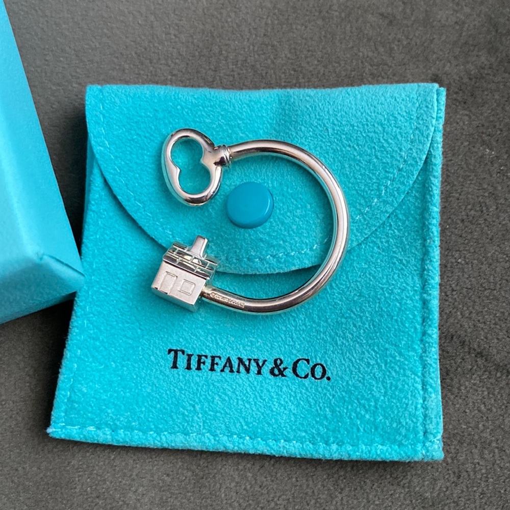 Tiffany & Co. Silver House Home Key Ring